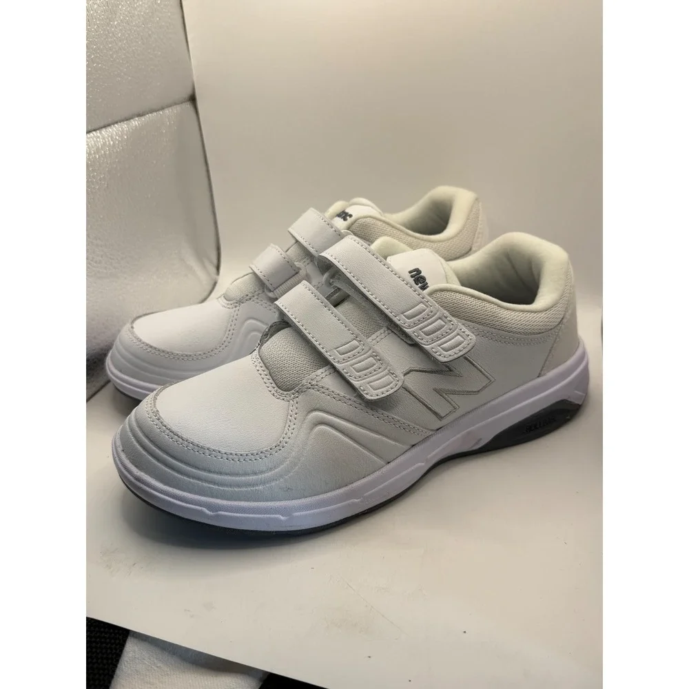 New Balance 813 Womens White Leather Walking ShoesWW813HWT Hook Loop Strap Size7 - Picture 4 of 5